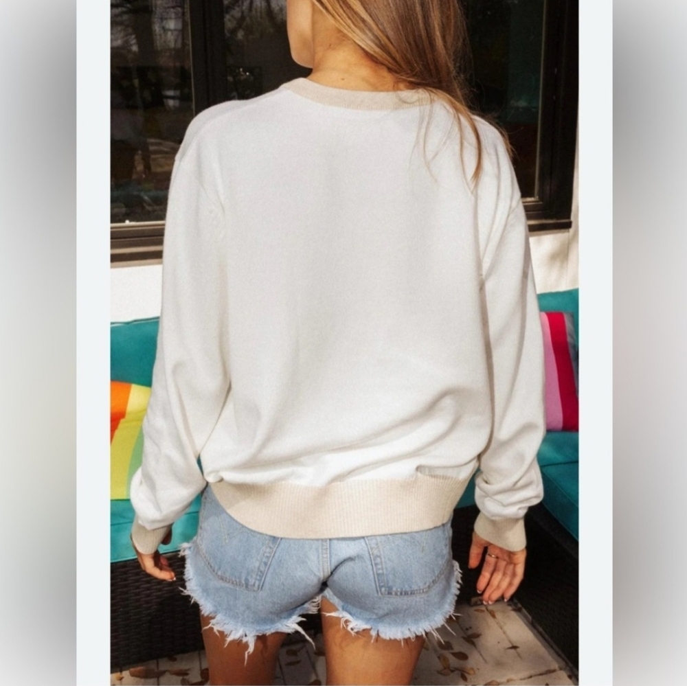 Queen Of Sparkle Beach Lighweight Sweater Size M - Picture 7 of 7